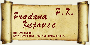 Prodana Kujović vizit kartica